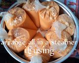 A picture of step 5 of Steamed Moi Moi.