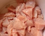 A picture of step 1 of Chicken Manchurian 🍲.