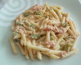 Foto del paso 17 de la receta Macarrones con espárragos trigueros, york y salsa parmesano