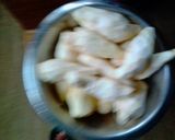 A picture of step 1 of Cocoyam chips.