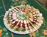 Une image de l'étape 8 de Salade de concombres, tomates, coeurs de palmier au persil et crème de balsamique.