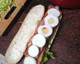 Foto del paso 4 de la receta: Bocadillo vegetal de panceta al horno