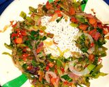 A picture of step 4 of Miyar kabeji (cabbage).