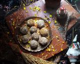 A picture of step 5 of Apple dryfruit healthy oats ladoo.