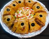 A picture of step 8 of Taco crescent ring(dawat e aftar).