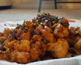 A picture of step 13 of Gobi Manchurian.