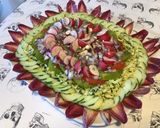 Une image de l'étape 16 de Salade composée multicolore (céleri,tomates,courgette,oignon,radis,concombre,champignons,endives).
