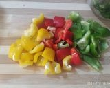 A picture of step 1 of Chilli paneer.