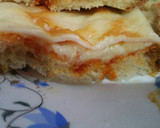 Foto del paso 8 de la receta: Tostadas de pan payés, de jamón york, atún y queso 😋🍽