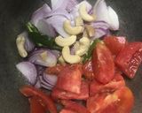 A picture of step 1 of Methi matar malai.