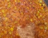 A picture of step 7 of Cooked Eggplant bharta with peas.