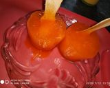 A picture of step 4 of Orange popsicle sticks.