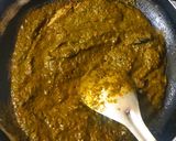 A picture of step 3 of Coriander leaves thokku.