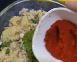 A picture of step 3 of "Crunchy King fish Kabab".