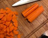 A picture of step 1 of Bolognese sauce - ragù.