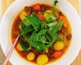 Hình bước làm 6 của món Hủ tiếu Thái nấu bò kho