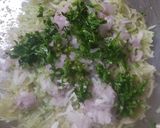 A picture of step 2 of Bottle gourd and cucumber pakoda.