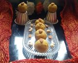 A picture of step 3 of Besan Ladoo.
