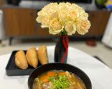 Hình bước làm 9 của món Bò Kho Chay - ăn kèm bánh mì