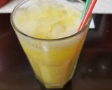 A picture of step 2 of My Mango & Banana fruit juice. 😘.