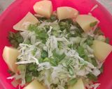 A picture of step 1 of Egg with Cabbage 🥬.