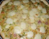 Foto del paso 5 de la receta: Tarta de zapallitos, zanahoria, jamón y queso 🥮