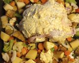 A picture of step 3 of Butter and Garlic Roasted Chicken.