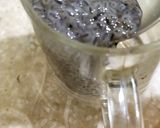 A picture of step 2 of Lychee Mocktail blue curacao.