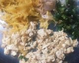 A picture of step 2 of Spinach Omelette.