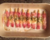 Foto del paso 4 de la receta: Espárragos envueltos con jamón y queso gratinado