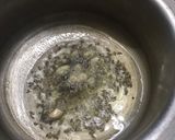 A picture of step 2 of Brinjal sabzi.