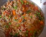 A picture of step 2 of Quinoa vegetable upma.