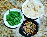 Hình bước làm 6 của món Cơm cháy, rau luộc chấm kho quẹt 🍛