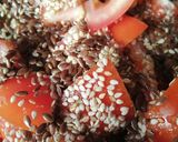 Une image de l'étape 3 de 🍅Salade tomate, basilic et Quinoa.