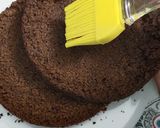 A picture of step 7 of Chocolate ganache cake.