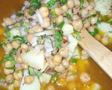 A picture of step 8 of Kathiawari Chickpea Chaat.
