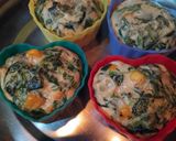A picture of step 7 of Spinach Corn Muffins.