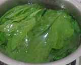 A picture of step 2 of Creamy Spinach and broccoli soup.