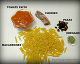 Foto del paso 1 de la receta: Macarrones con chorizo y pasas