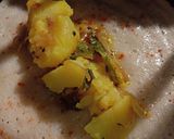 A picture of step 8 of Masala dosa.
