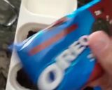 A picture of step 2 of Oreo ice cream| Oreo Popsicle.
