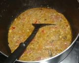 A picture of step 1 of Kafta kbab biryani.