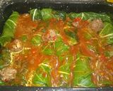 Foto del paso 10 de la receta: Niños envueltos en acelga con carne al horno