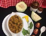 A picture of step 9 of Raw Papaya curry.