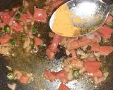 A picture of step 3 of Egg masala toast 😍.