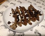Une image de l'étape 8 de Côtes de chevreau façon travers au chorizo.