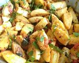 A picture of step 5 of Fried Idli.