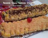 Banana Choco Cheese Strudel langkah memasak 8 foto