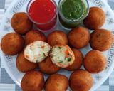 A picture of step 6 of Cheese stuffed Poha Veg Balls.