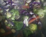 A picture of step 4 of Veg fried rice (my style).